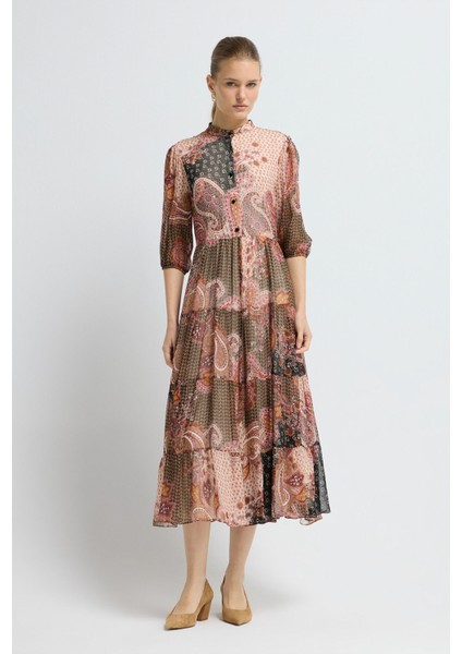 Pileli Elbise Pudra 12445818000 fırsatları