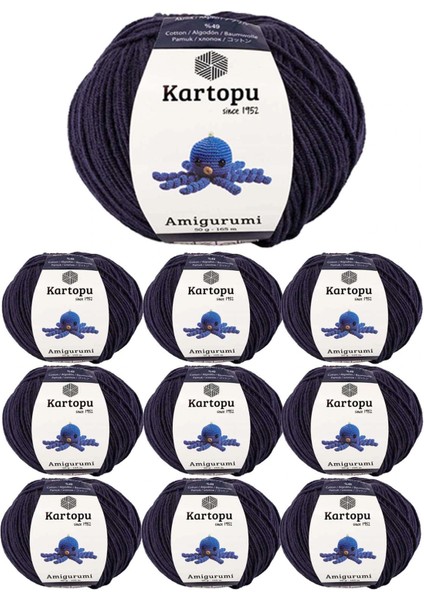10 Adet Amigurumi El Örgü Ipi 50GR 630