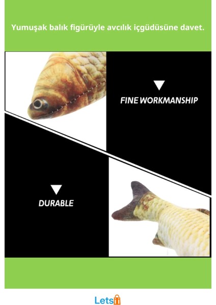 Yumuşak Peluş Kedi Oyuncağı Balık 20*8*3,5 cm Eğlenceli Oyun fiyatları