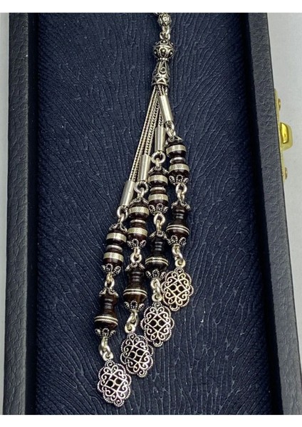 Kuka Tesbih 925 Ayar Gümüş Işleme Püskül 35 Gram 30 cm fiyatları