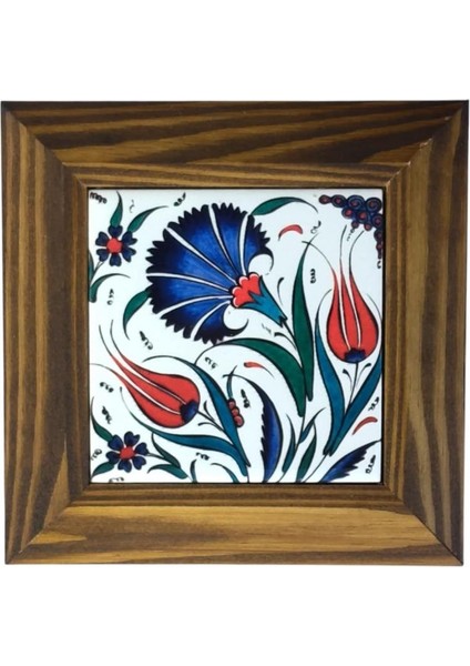 Ahşap Çerçeveli Dekoratif Seramik Tablo. SRMK-2024122