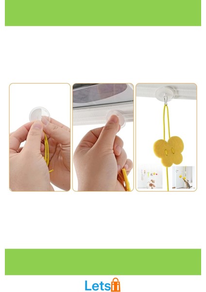 Kelebek Model Elastik Kendinden Yapışkanlı Kedi Oyun Oltası fırsatları