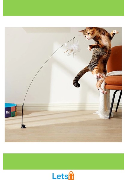 Vantuzlu Tüylü Zilli Kedi Oyun Oltası modelleri