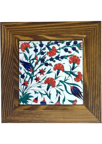 Ahşap Çerçeveli Dekoratif Seramik Tablo. SRMK-2024123