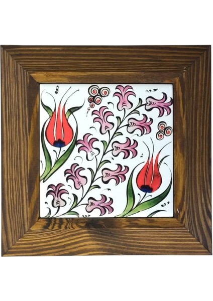 Ahşap Çerçeveli Dekoratif Seramik Tablo. SRMK-2024117