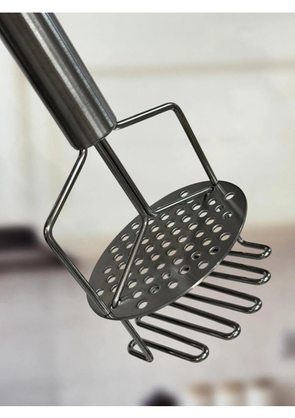 1383 Mien Metal Çift Başlıklı Patates Ezici / Püre Yapıcı – Paslanmaz Çelik ve Ergonomik Sap modelleri