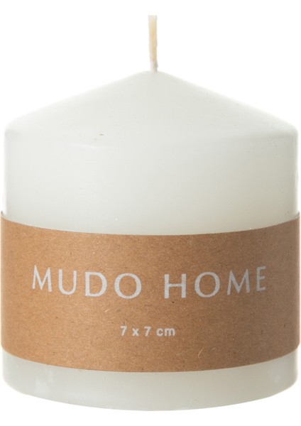 Sütun Mum Beyaz 7X7CM