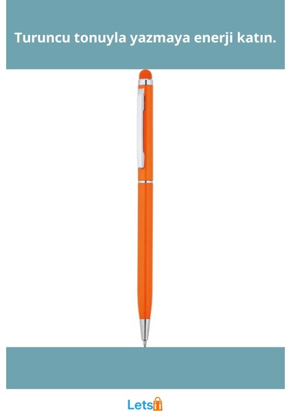 Turuncu Tükenmez Kalem Dokunmatik Touchpen fiyatları