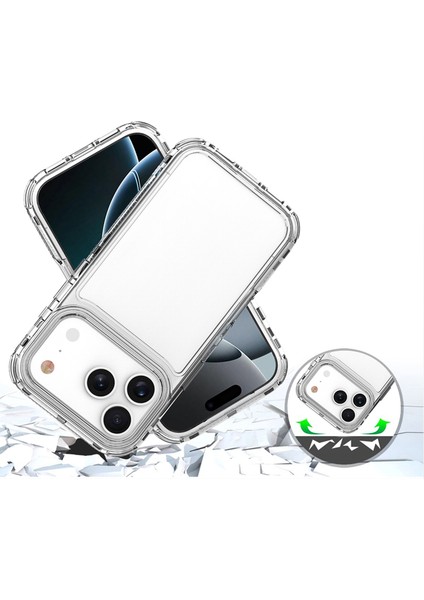 iPhone 17 Pro Için Şeffaf Telefon Kılıfı, Darbeye Dayanıklı Tpu ve Pc Hibrit Şeffaf Kılıf (Yurt Dışından) fiyatları