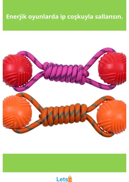 Dayanıklı Kauçuk Toplu Eğlenceli Köpek Oyuncağı Çiğneme ve Fırlatma Içi Ip fiyatları