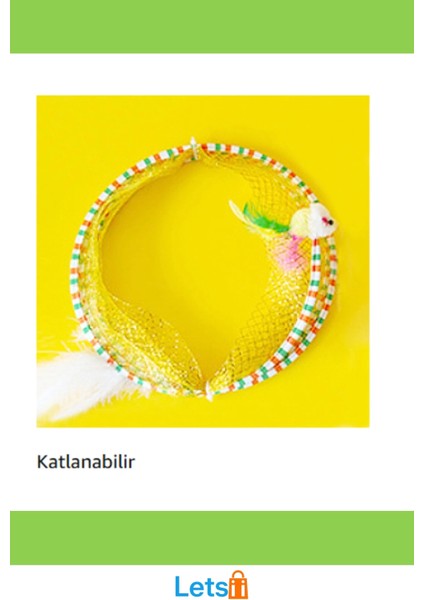 Hafif Katlanabilir Kedi Tüneli Tüylü Oyuncaklı Oyun Alanı modelleri