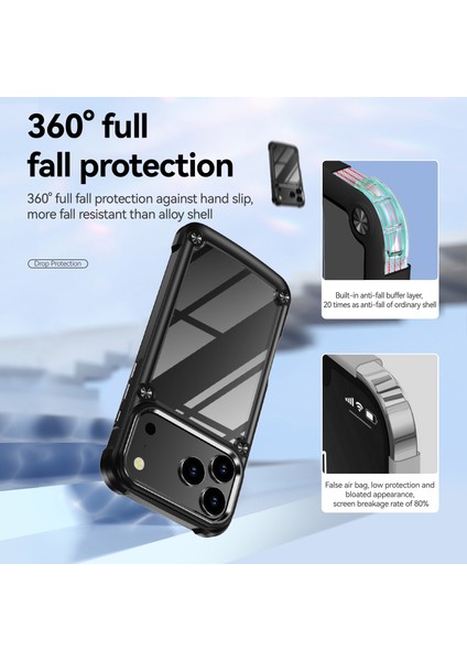 iPhone 17 Pro Kılıfı, Hibrit Şeffaf Pc Sağlam Tpu Tampon Darbeye Dayanıklı Koruyucu Kılıf iPhone 17 Pro Siyah (Yurt Dışından) indirimleri