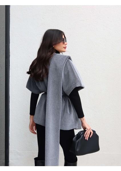 Tasarım Kemerli Kürk Panço indirimleri