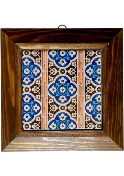 Ahşap Çerçeveli Dekoratif Seramik Tablo. SRMK-2024111