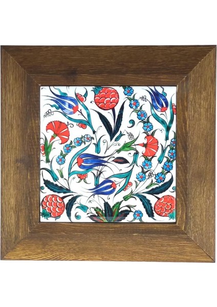 Ahşap Çerçeveli Dekoratif Seramik Tablo, SRMK-2024130
