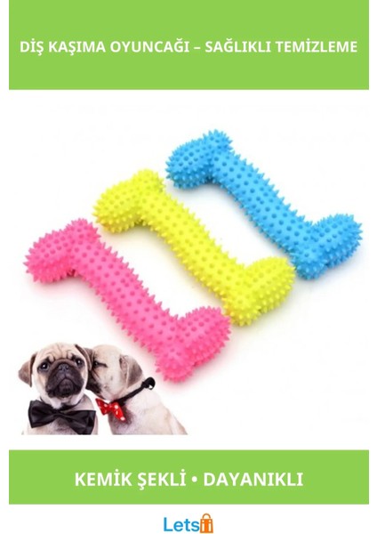 Kemik Şeklinde Dayanıklı Köpek Diş Kaşıma Oyuncağı