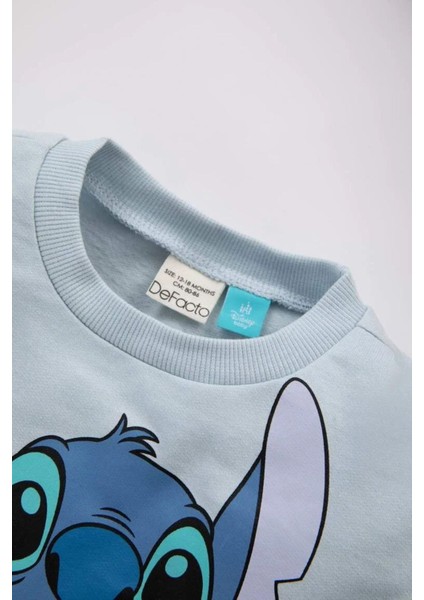 Kız Bebek Disney Lilo & Stitch Sweatshirt Tayt 2'li Takım B5214A5BE343Y modelleri
