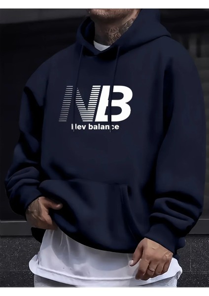 Erkek Baskılı Sweatshırt 3 Iplik Kaliteli Kumaş Oversıze Kesim