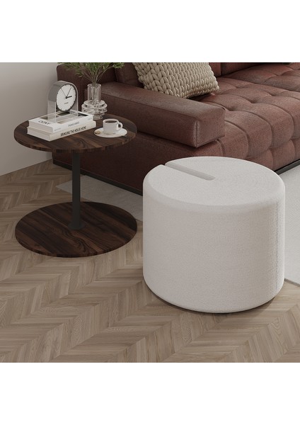 Vexana Puflu Yan Sehpa – Saklanabilir Puflu Servis Sehpası