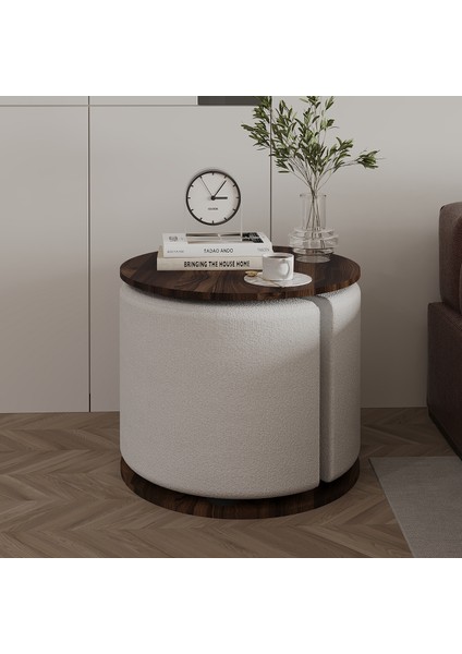 Vexana Puflu Yan Sehpa – Saklanabilir Puflu Servis Sehpası fiyatları