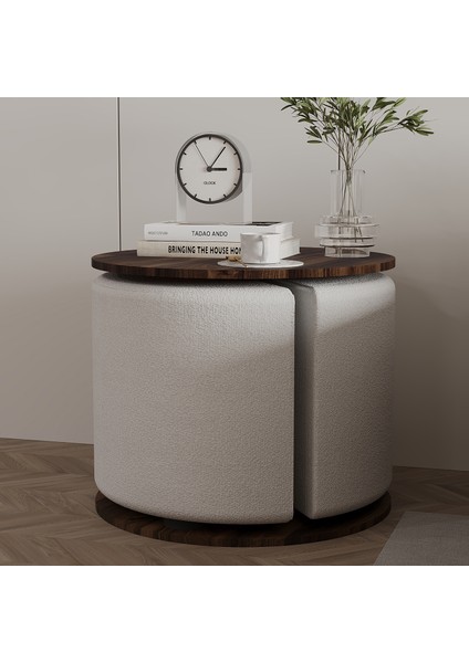 Vexana Puflu Yan Sehpa – Saklanabilir Puflu Servis Sehpası modelleri