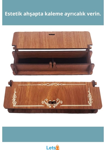 Kişiye Özel Ahşap Kalem Kutusu Şık Tasarım fiyatları