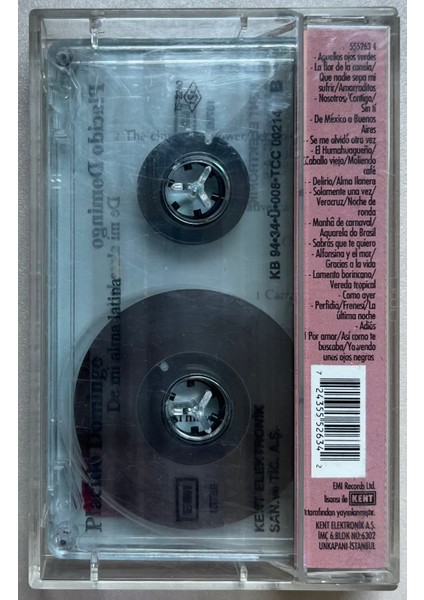 Placido Domingo De Mi Alma Latina Kaset (Orijnal Dönem Baskı Kaset) fiyatları