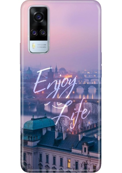 Vivo Y51 Uyumlu Kılıf Resimli Desenli Silikon Enjoy Life