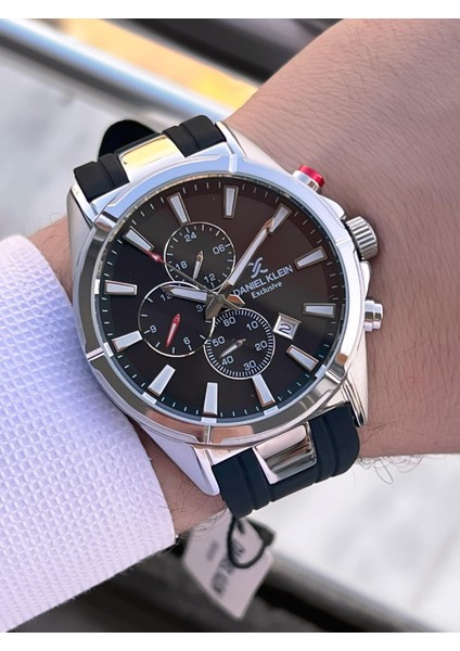 Silikon Kordon Italyan Tasarım Bileklik Hediyeli 2yıl Garantili Erkek Kol Saati 10691.1 modelleri