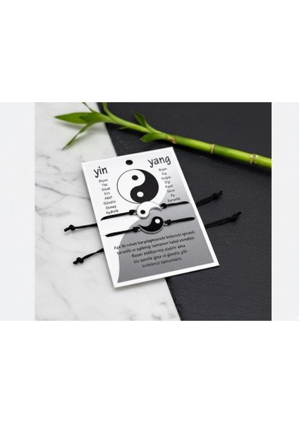 Yingyang Çift Bilekliği