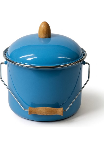 Alev Emaye Renkli Bakraç 5 Lt Yoğurt Tenceresi Bakliyat Saklama Tenceresi ( 22 cm 5 Lt )