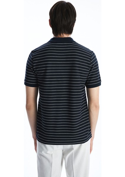 Yeni Sezon Polo Yaka Kısa Kollu Çizgili Erkek Tişört fırsatları