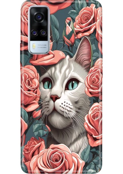Vivo Y51 Uyumlu Kılıf Resimli Desenli Silikon Canım Kedim