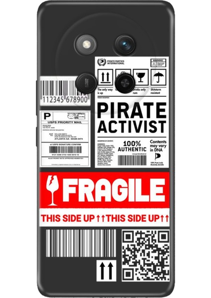 Honor X60 Pro - X9C 5g Kılıf Kapak Renkli Silikon Baskılı Tpu Fragile