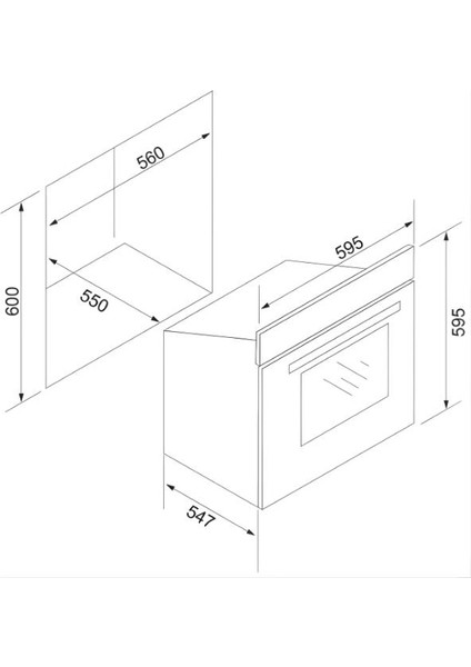 S2-BO6502W02 72 Lt. Beyaz Ankastre Fırın fiyatları