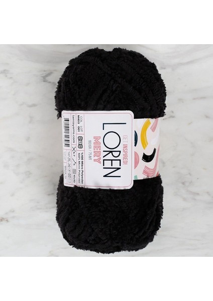 Loren Mery Siyah El Örgü İpi - M403 - 34311