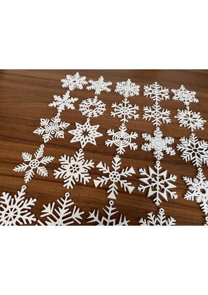 Yılbaşı Ağaç Süsü 10’lu Set – Karışık Şekilli Dekoratif Asmalık Süsler