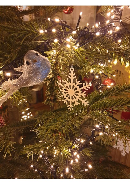 Yılbaşı Ağaç Süsü 10’lu Set – Karışık Şekilli Dekoratif Asmalık Süsler