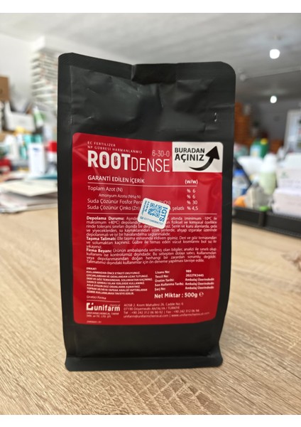 Root Dense 500 g – Kılcal Köklendirici, Kök Gelişim Destekleyici, Bitki Verim Arttırıcı fiyatları