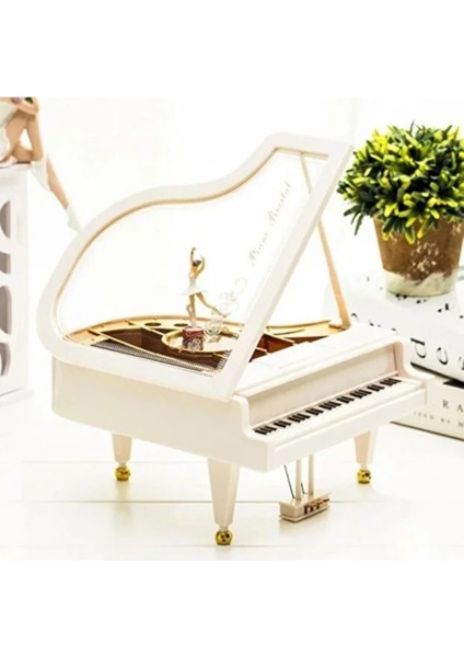 Balerinli Piyano Müzik Kutusu – Dönen Balerinli Dekoratif Piyano Şeklinde Müzik Kutusu | Nostaljik Hediyelik ve Dekor Ürünü fiyatları