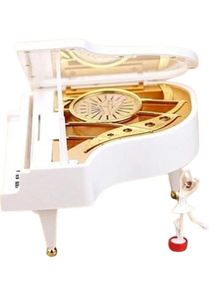 Balerinli Piyano Müzik Kutusu – Dönen Balerinli Dekoratif Piyano Şeklinde Müzik Kutusu | Nostaljik Hediyelik ve Dekor Ürünü modelleri