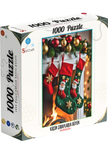 1000 Parça Puzzle Küçük Çoraplarda Büyük Mutluluklar fiyatları