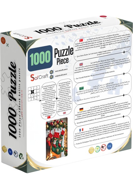 1000 Parça Puzzle Küçük Çoraplarda Büyük Mutluluklar modelleri