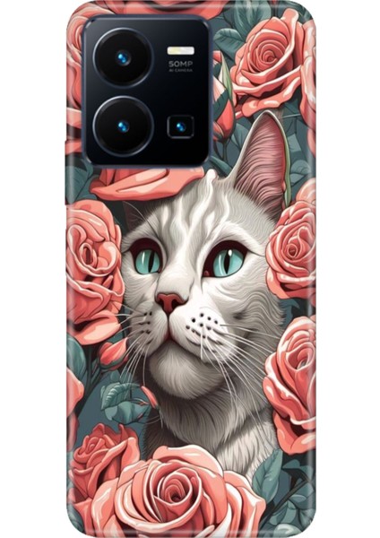 Vivo Y22S - Y35 Uyumlu Kılıf Resimli Desenli Silikon Canım Kedim