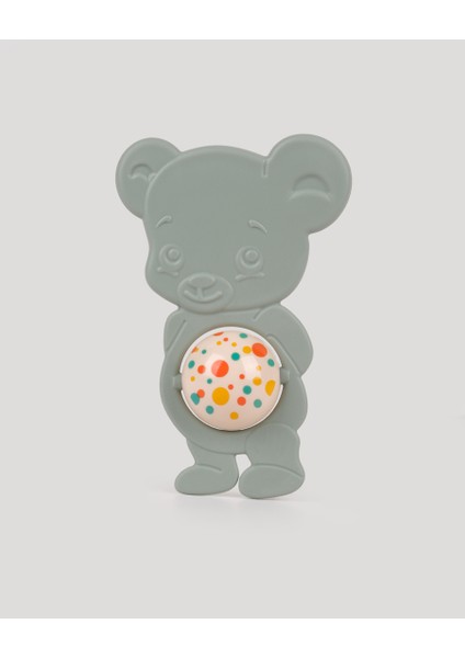 Sevimli Ayıcık Diş Kaşıyıcı Çıngırak-Petrol Yeşili