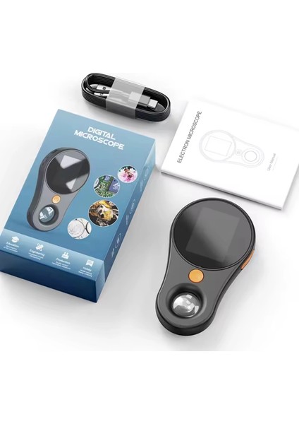 IPS Ekranlı Taşınabilir Dijital Mikroskop 500X 2mp 8 LED Işıklı 1080P Foto/video Typec Windows/mac Uyumlu