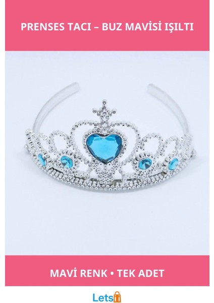 Mavi Renk Elsa Tacı