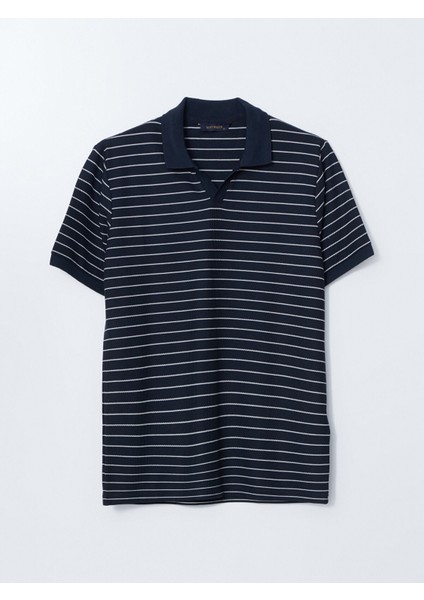 Yeni Sezon Polo Yaka Kısa Kollu Çizgili Erkek Tişört indirimleri