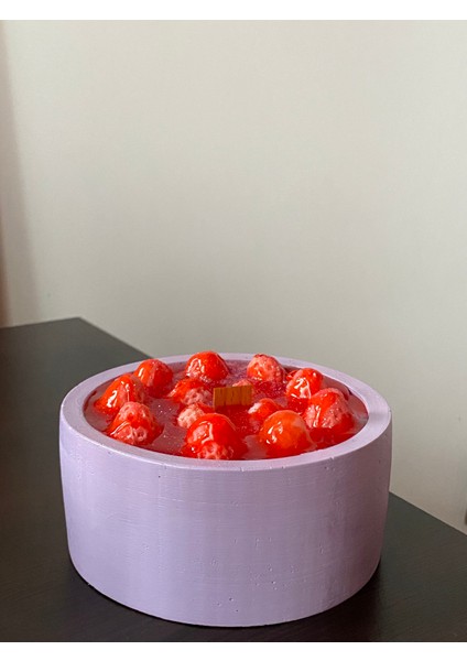 Çilek Reçeli Kokulu Soya Mum fiyatları