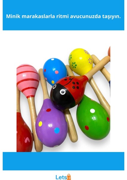 Yumurta Şeklinde Eğlenceli Doğal Marakas fiyatları